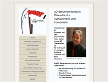 Tablet Screenshot of 2d-steuerberatung.de